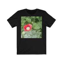 Load image into Gallery viewer, Red poppy unisex cotton T-Shirt