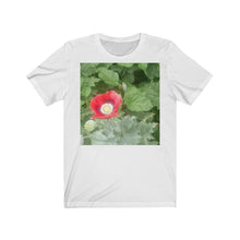 Load image into Gallery viewer, Red poppy unisex cotton T-Shirt